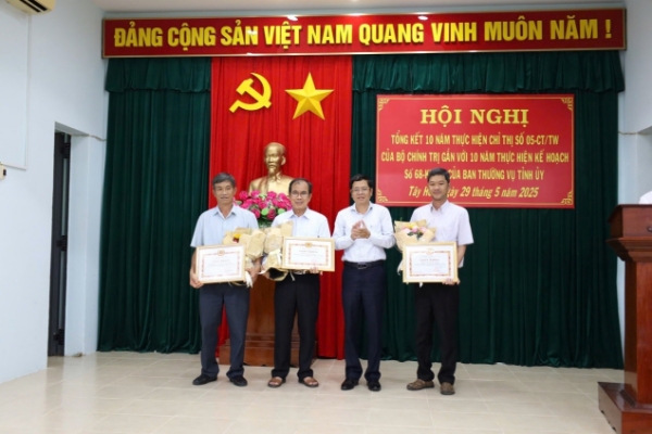Hiển thị chi tiết cho Tây Hòa: Tổng kết 10 năm thực hiện Chỉ thị 05-CT/TW của Bộ Chính trị gắn với 10 năm thực hiện Kế hoạch số 68-KH/TU của Ban Thường vụ Tỉnh ủy Hình ảnh cho bài viết Tây Hòa: Tổng kết 10 năm thực hiện Chỉ thị 05-CT/TW của Bộ Chính trị gắn với 10 năm thực hiện Kế hoạch số 68-KH/TU của Ban Thường vụ Tỉnh ủy